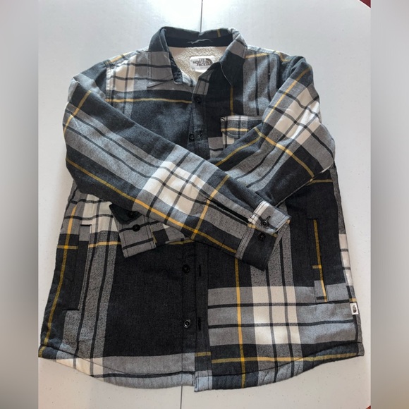 North Face Plaid Fleece Lined Jacket - Picture 2 of 4